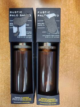 Threshold 191908614885 2 Pack Rustic Palo Santo Fiber Oil Reed Diffusers E3b