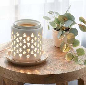 Threshold 652725497339 Paisley Pattern White Wax Warmer -