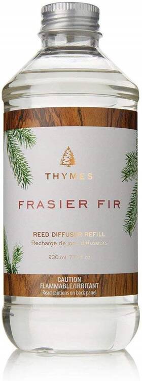 215065 Thymes Frasier Fir Reed Diffuser Oil Refill Fresh Clean Scent