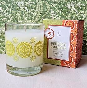 Thymes 637666028248 9oz Original Mandarin Coriander Citrus Summer Candle - Nib