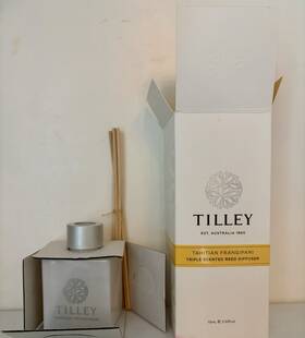 Tilley Soaps 317267207822 New Reed Diffuser Tahitian Frangipani Triple Scented 75ml 2.53 Oz
