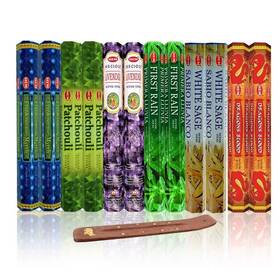 Toms Incense 939392894918 Six Most Popular Hem Scents With Free Burner 40 Sticks Each Of Dragons
