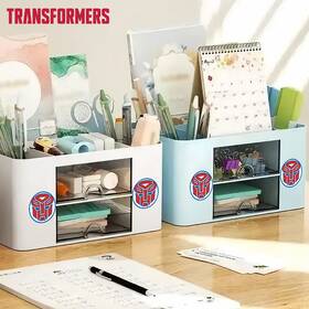 Transformers 78m31559kq Cute Cartoon Desk Organizer With Drawers Pen Storage Box