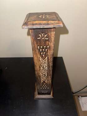 Treasuregurus Llc 019962963285 Wooden Coffin Insence Stick Cones Burner Incense Sticks Holder Box And Ash Catcher