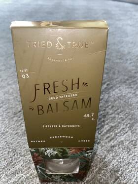 Tried & True 644911008856 And Wood Leaf Reed Diffuser In Fresh Balsam Scent Size 3oz