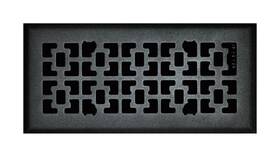 Tru Aire C166vmb04x10 4 Inch X 10 1-way Matte Black Steel Floor Diffuser