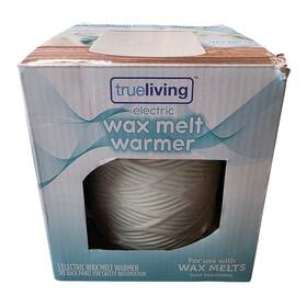 Sh-008h-10ca True Living White Ceramic Electric Wax Melt Warmer Textured F2 Sh-008h-10ca True Living White Ceramic Electric Wax Melt Warmer Textured F2