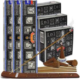 Trumiri 313031348325 Super Hit Incense Sticks And Cone Holder Variety Pack Bundle