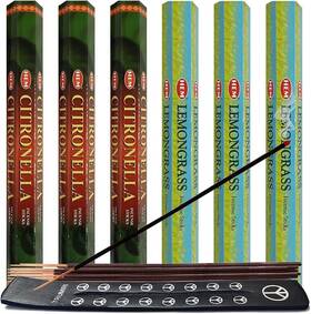 Trumiri 720132742288 Citronella And Lemongrass Incense Sticks Holder Bundle Variety Pack From Hem
