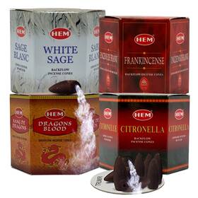 Dnd-3655-3652-3654-3653 Trumiri Variety Backflow Incense Cones For Waterfall And Mat Bundle Inciensos Aromati