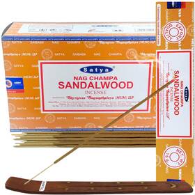 501335-12-12oz-p-2 Trumiri Dnd--501335-12-12oz-p-2 Sandalwood Incense Sticks - Total 180 Insence-sticks And Stick Holder