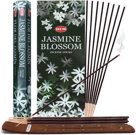 503483-6-8oz-p Trumiri Dnd--503483-6-8oz-p Jasmine Blossom Incense Sticks And Stick Holder Bundle Insence Insense H