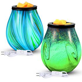 Sew-tujoe-255 Tujoe 2 Pcs Wax Melter Warmer Electric Oil Burner Candle Ptc Re