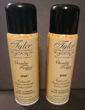 Tyler Candle 803821431110 4 Oz Each Chambre Parfum Room Perfume- Diva Two Cans New