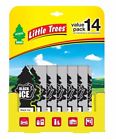 U14-14155-12tray Little Trees Ct Air Freshners Value Pack Black 076171141552