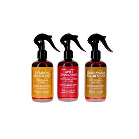 Under The Sun 198168073186 Room And Linen Spray 8 Oz - Apple Cinnamon Brown Vanilla Sugar Pumpkin 3 Pack