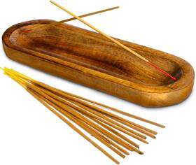 Unitedprime Wis/056 Incense Holder-incense Burner/ash Catcher-handmade Wooden Insence Tray Home Deco