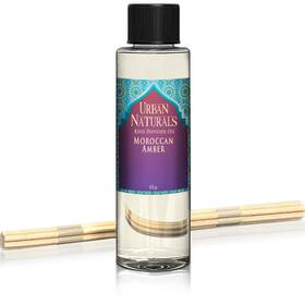 Urban Naturals 688039939593 Moroccan Amber Reed Diffuser Refill Set Includes A Free Of Sticks