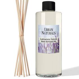 Un-refill-8oz-lavfields Urban Naturals Lavender Fields Essential Oil Reed Diffuser Refill Large 8 Ounce Size Inc