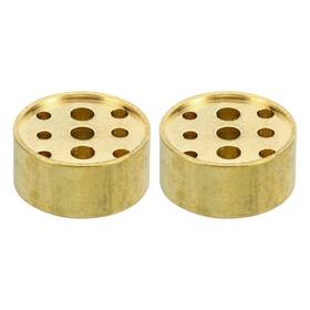 Uxcell 745060013118 Incense Holder 2pcs Brass Burner Stick With 9 Holes 0.8 Inch X0.4