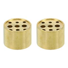 Uxcell 745060013132 2pcs Incense Holder Brass Burner Stick With 9 Holes 0.8 Inch X0.6