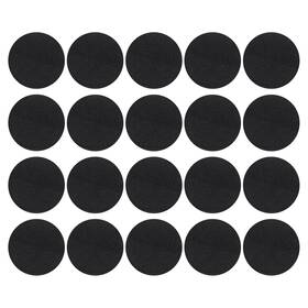 Uxcell 745060013750 2.4 Inch Dia.incense Burner Pad 20pcs Coil Incense Holder Mat Black Ash Catcher