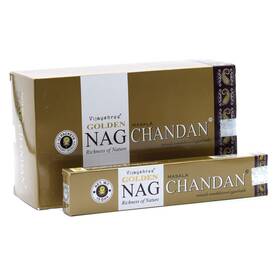 Vijayshree 789164497108 Golden Nag Chandan Masala Agarbathi Incense Sticks 180 Grams