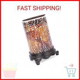 Ccw-009 Vp Home Wall Plug-in Wax Warmer - Mosaic Glass Glowing Amber Electric Fragrance