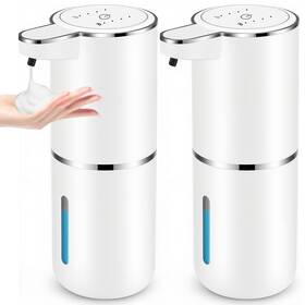 T90136 Vzznn 2 Pack Automatic Soap Dispensers 12.8oz/380ml Usb Touchless Foaming