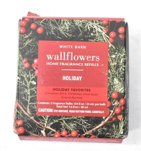 Wallflowers 667659328321 Home Fragrance Refills Holiday White Barn 2 Pack Set