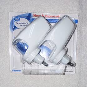 11-17-2ct-37063-1 Walmart Inc. Great Value Scented Oil Warmer 2 Pack Wall Plug-in White