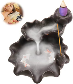 Waterfall Backflow Incense Burner Small Cone Insence Stick Holder Reverse Resin