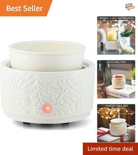 Wax Melt Warmer 616050417295 3-in-1 Fragrance For Home And Office - Beautiful Gift Packaging