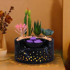 Waxarapy Hsdr888 Ceramic Wax Melt Warmer 4-in-1 Flameless Ptc Heating With 7-color Led Night