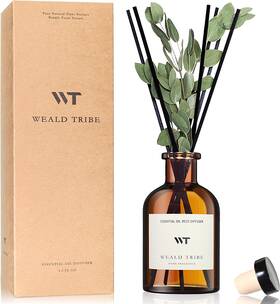 Weald Tribe 744759343888 Flower Reed Diffuser Set Eucalyptus And Lavender Scent For Bathroom Ac