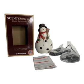 Westinghouse 884617040594 2012 Scenterrific Ceramic Snowman Decor Christmas Fragrance Warmer