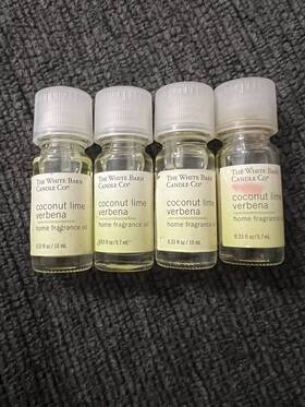 White Barn 643060272323 The Candle Co. Home Fragrance Oil Coconut Lime Verbena 0.33oz X4