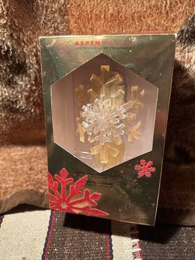 White Barn 667557472140 New Aspen Winter Snowflake Wallflowers Nightlight Warner Bulb