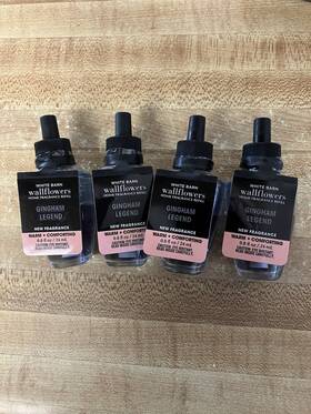 White Barn 667558380567 Bath And Body Works Wallflower Refill Bulb Set Lot 4 Gingham Legend