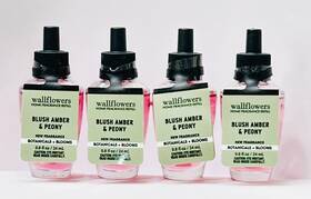 White Barn 667559284420 Bath And Body Works Wallflower Refill Bulb Lot 4 Blush Amber Peony