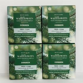 White Barn 667659326914 Bath And Body Works Evergreen Wallflower Oil Refill Lot Of 8 Fragrance
