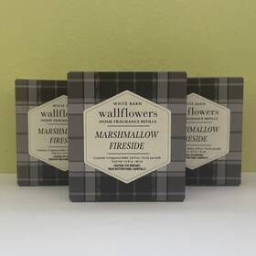 White Barn 667659401406 3 Bath And Body Works Marshmallow Fireside Wallflowers Refill 2-pack