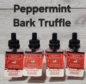 White Barn 667659429745 Bath And Body Works Peppermint Bark Truffle Wallflowers Refills X4
