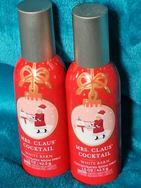 White Barn/bed & Bath Works 667659341528 And Body Mrs. Claus Cocktail Room Spray Cranberry Pomegrana