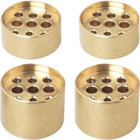 57384-nhib-4 Whyhkj 4pcs Nine Holes Incense Holder Gold Home Indoor Burner Sedum Line