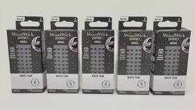 1717875 Woodwick Journey Sidekick Vent Diffuser Refills White Teak 2-pack Lot Of 5 - New