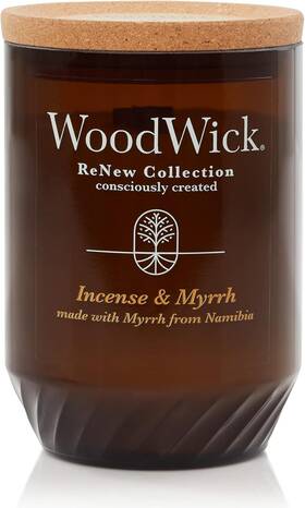 1726350 Woodwick Incense And Myrrh Gifts For Women Men 13 Oz. Renew Large Ca