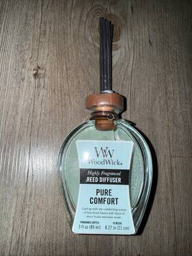 Woodwick 663595194891 Wood Wick Pure Comfort Rare Reed Oil Diffuser By Discontinued Htf New