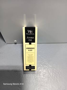 Woodwick 663595810654 Aroma Oil Lemongrass& Lily 1 Bottle 0.5 Fl Oz