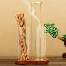 Wuzaiyehong Slb1 Incense Holder For Sticks 2 In 1 Burner With Storage And Ash Cat
